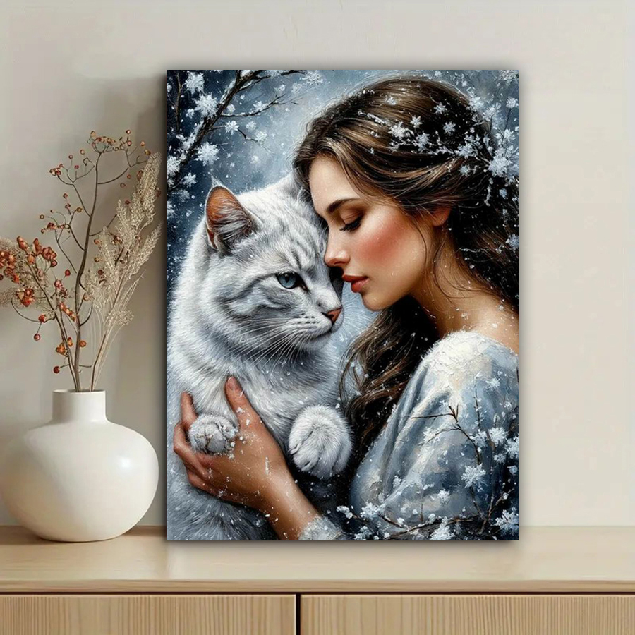 Women'S Bags New Collection - Women and Cats Diy Diamond Art