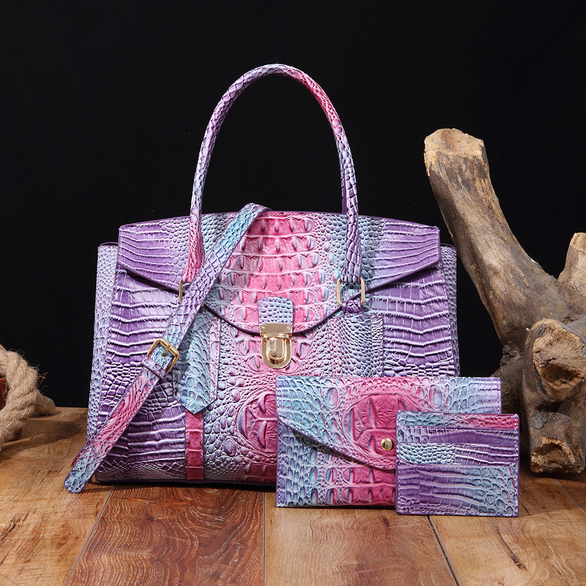 Women Bags Zadig - Retro snake pattern handbag, crossbody women's