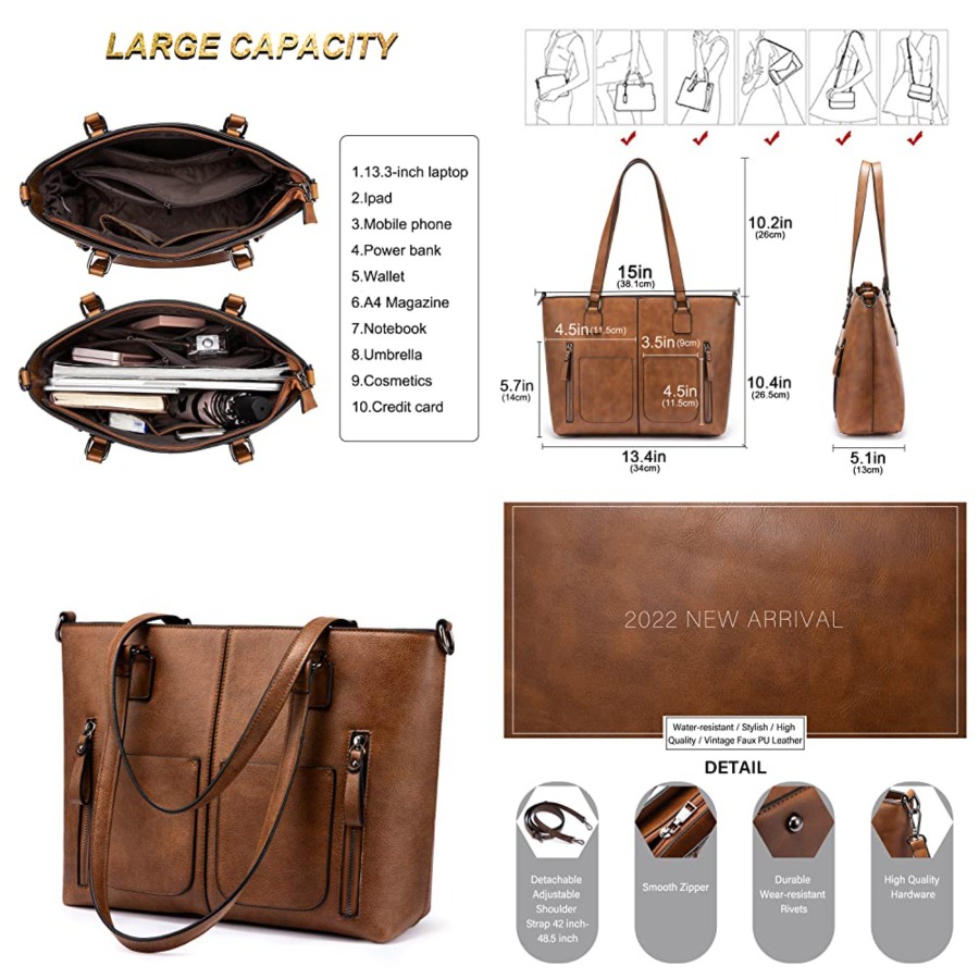 Women'S Tote Bags For Work - LOVEVOOK Purses Tote Bag for Women,