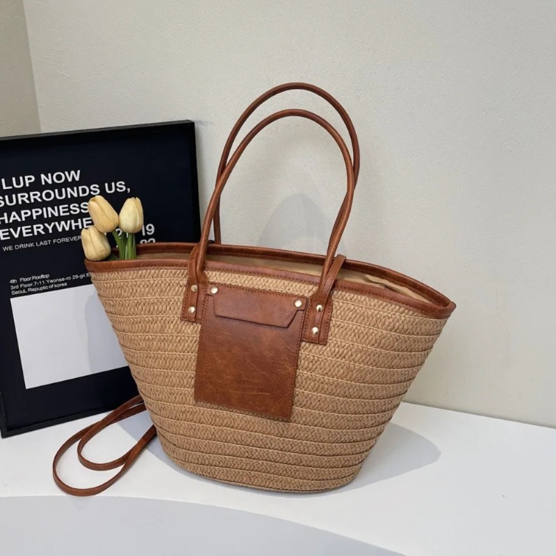Woven Shoulder Bag Straw Baske - Women'S Raffia Bags review and price