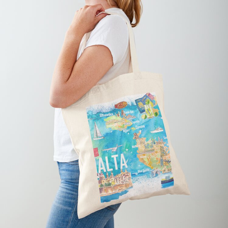 Malta Illustrated Island Trave - Women Bags Malta review and price
