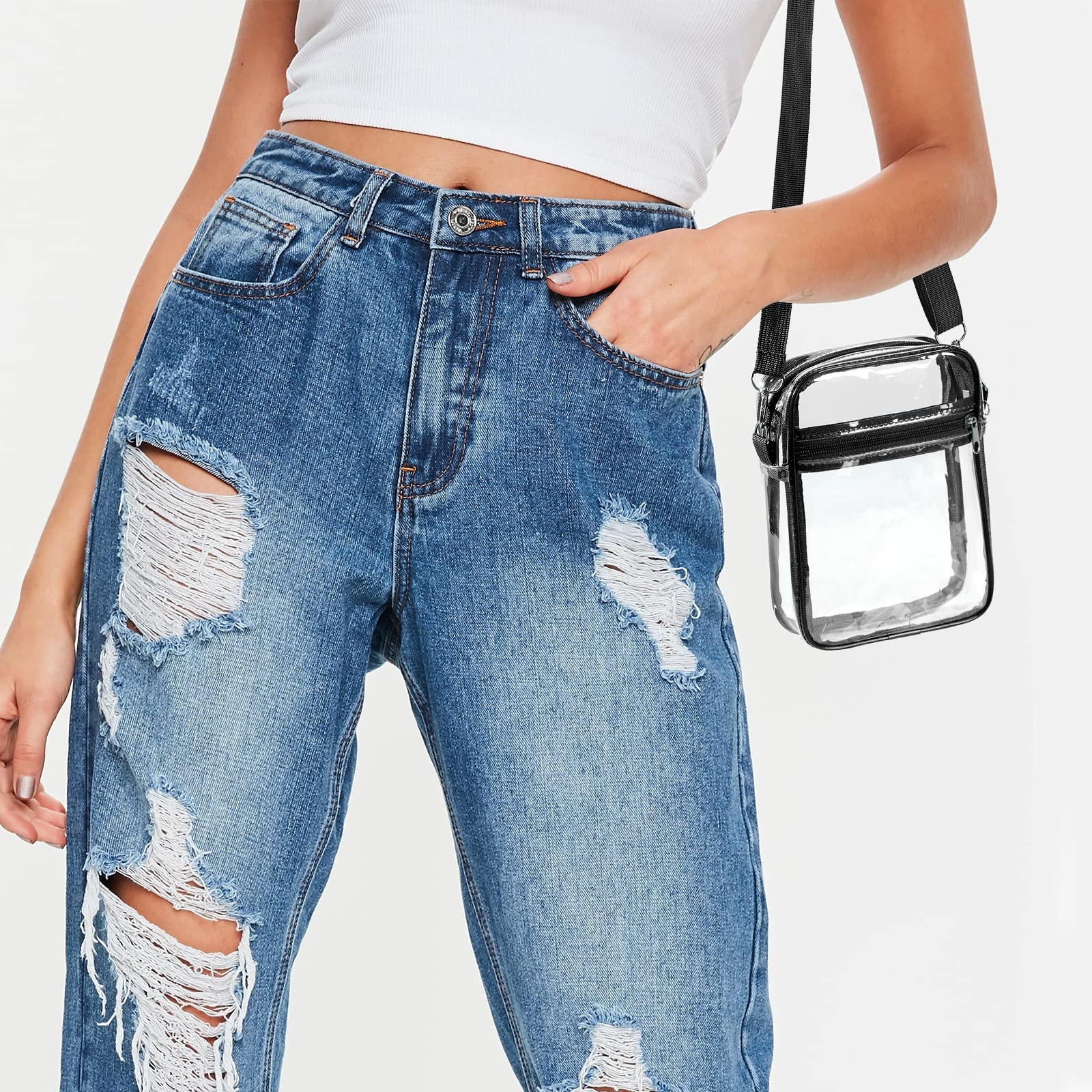 Women Clear Shoulder Bag PVC C - Women Bags Polene review and price