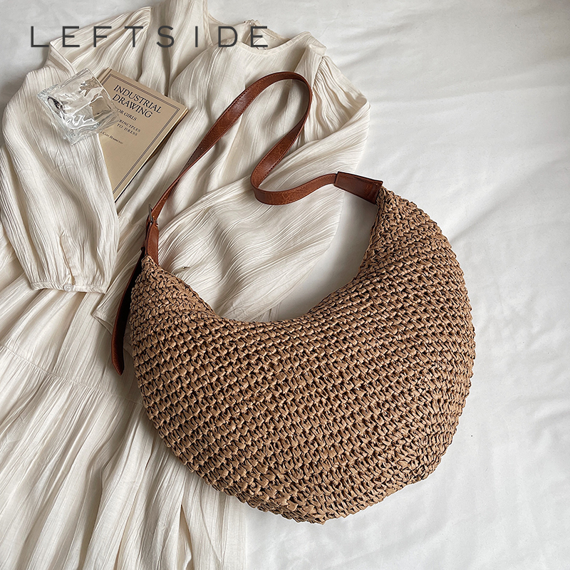 LEFTSIDE Big Woven Straw Shoul - Women'S Raffia Bags review and price