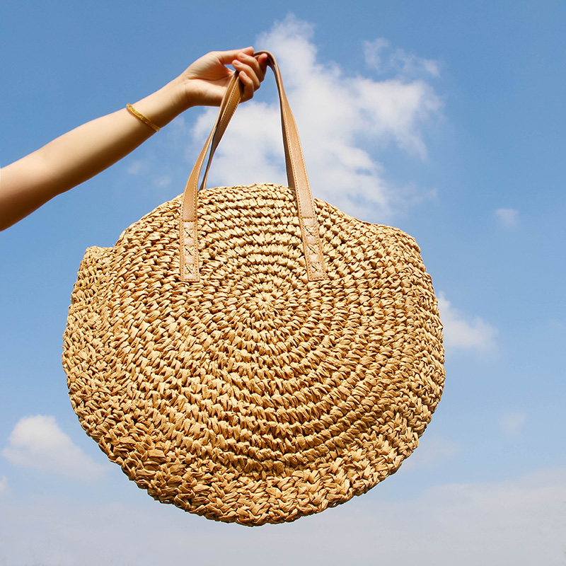 Round Straw Beach Bag Vintage  - Women'S Raffia Bags review and price