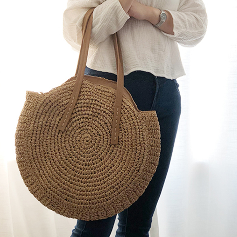 Round Straw Beach Bag Vintage  - Women'S Raffia Bags review and price