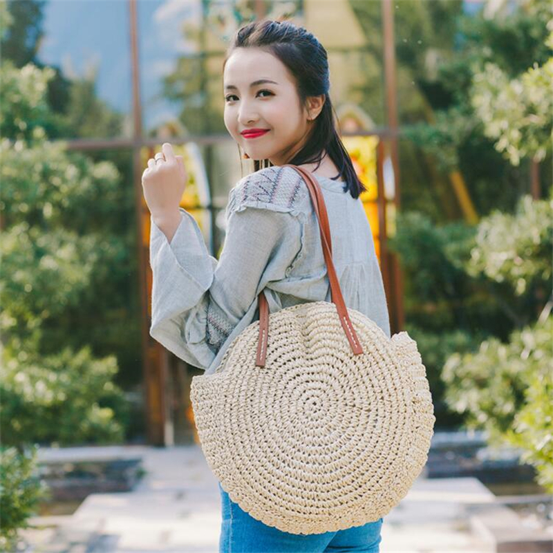 Round Straw Beach Bag Vintage  - Women'S Raffia Bags review and price