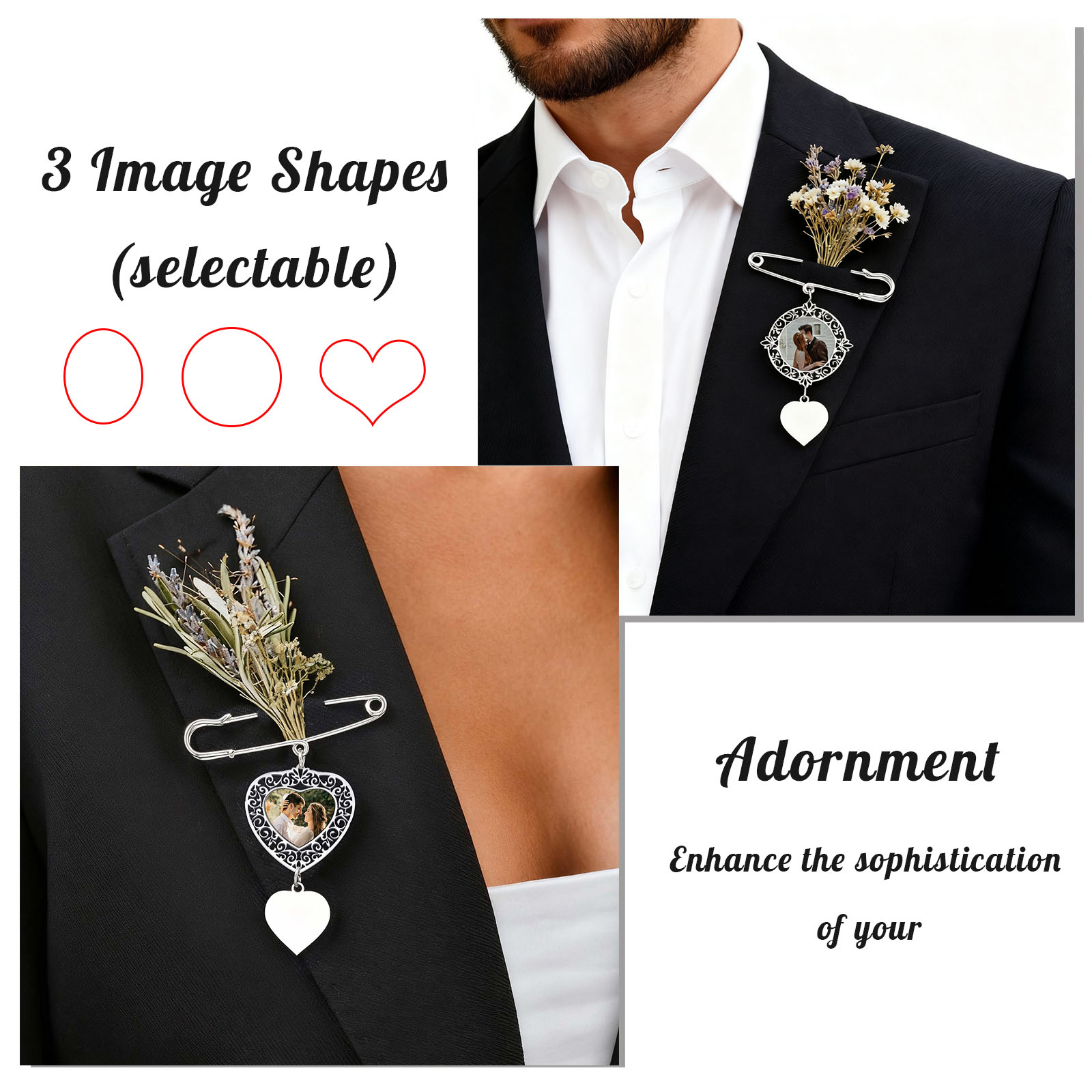 Custom Picture Badge Brooches  - Women Bags Office review and price
