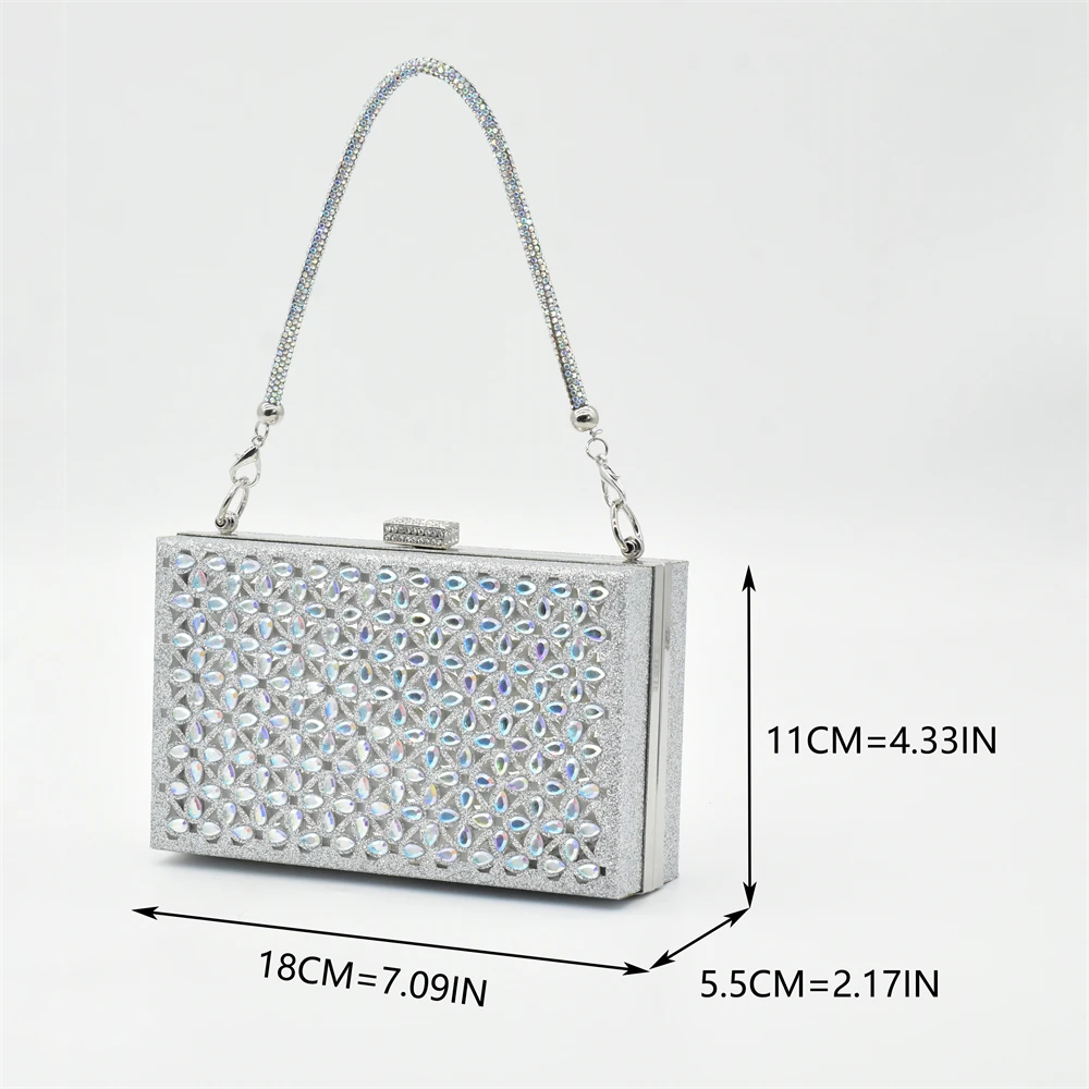 Silver Color Shoes and Bag for - Women Bags For Party review and price