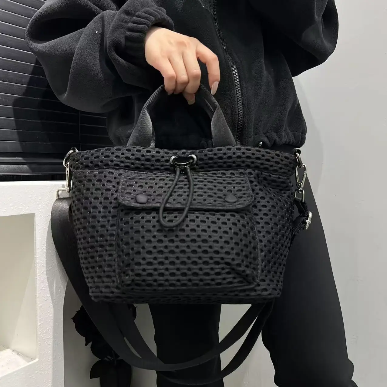 Ladies' fashionable mesh light - Women Bags Polene review and price