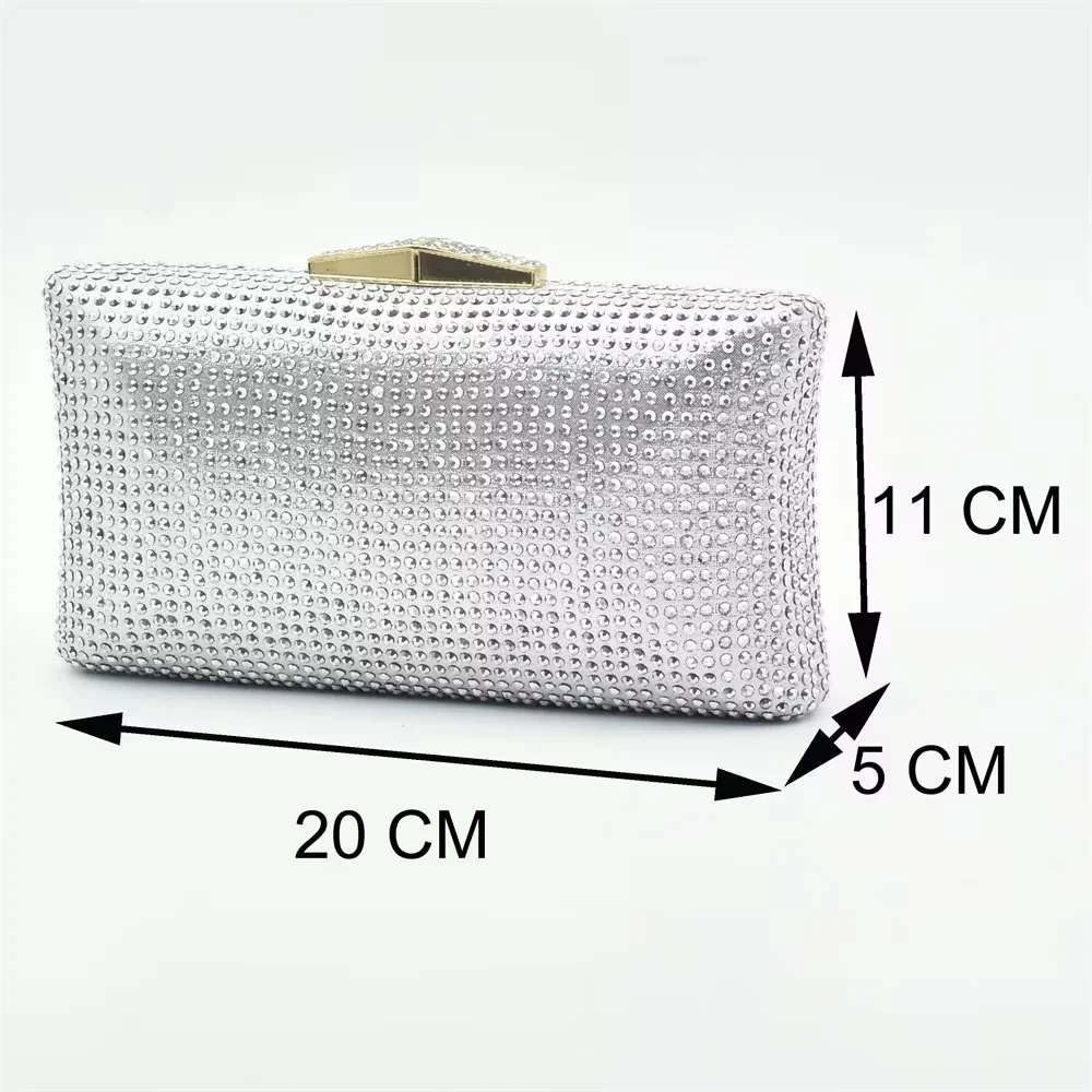 Silver Shoe and Bag Set for Pa - Women Bags For Party review and price