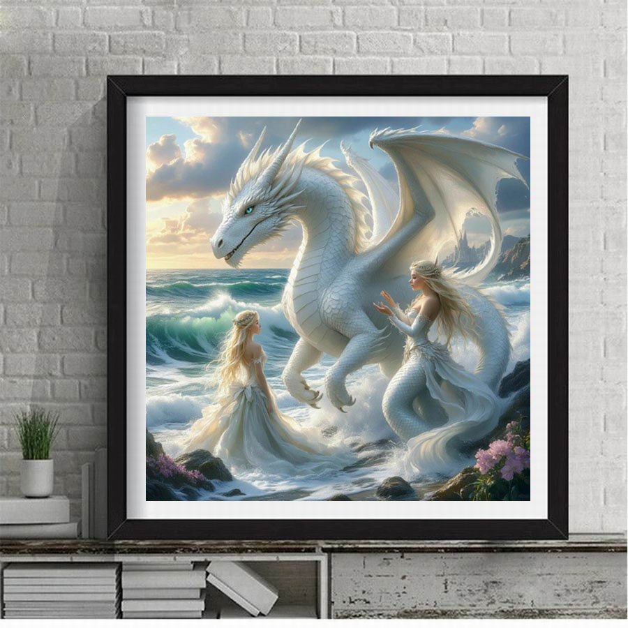 Woman and White Dragon Diy Dia - Women'S Bags New Collection review and price