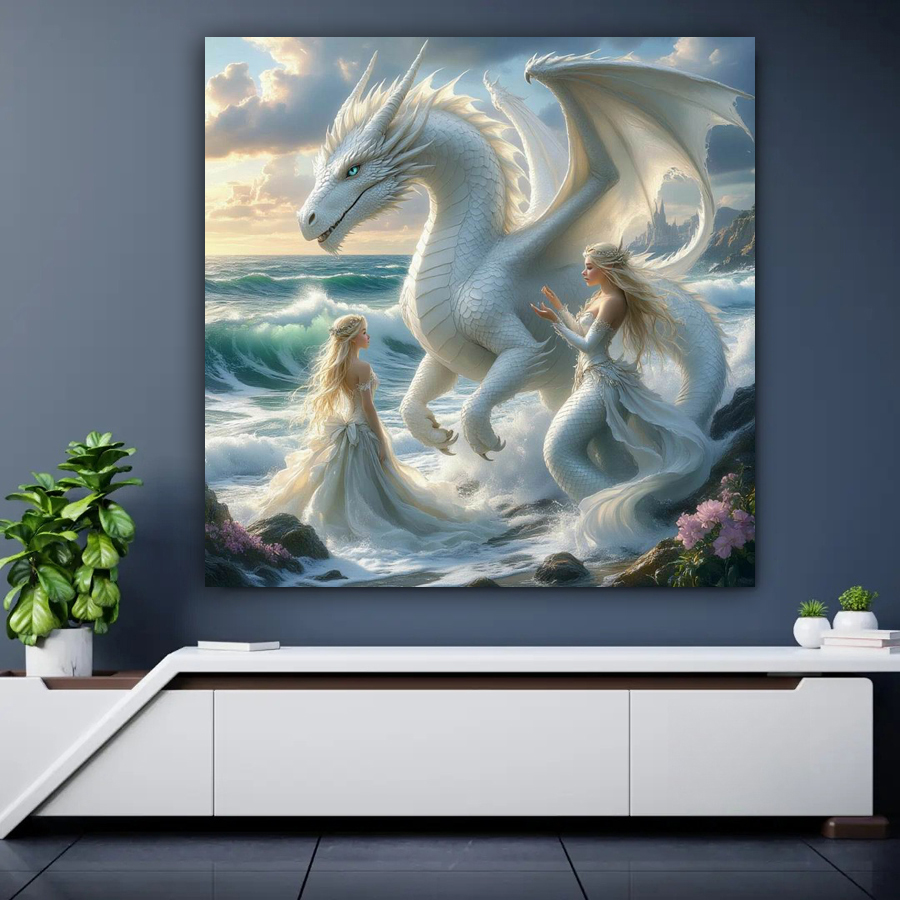 Woman and White Dragon Diy Dia - Women'S Bags New Collection review and price
