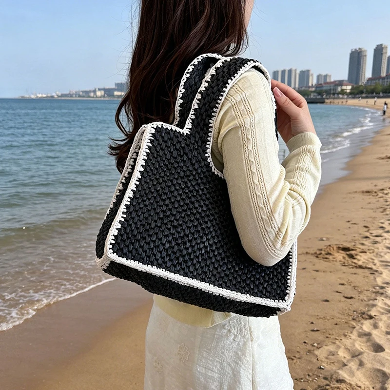 French Simple Handwoven Raffia - Women'S Raffia Bags review and price