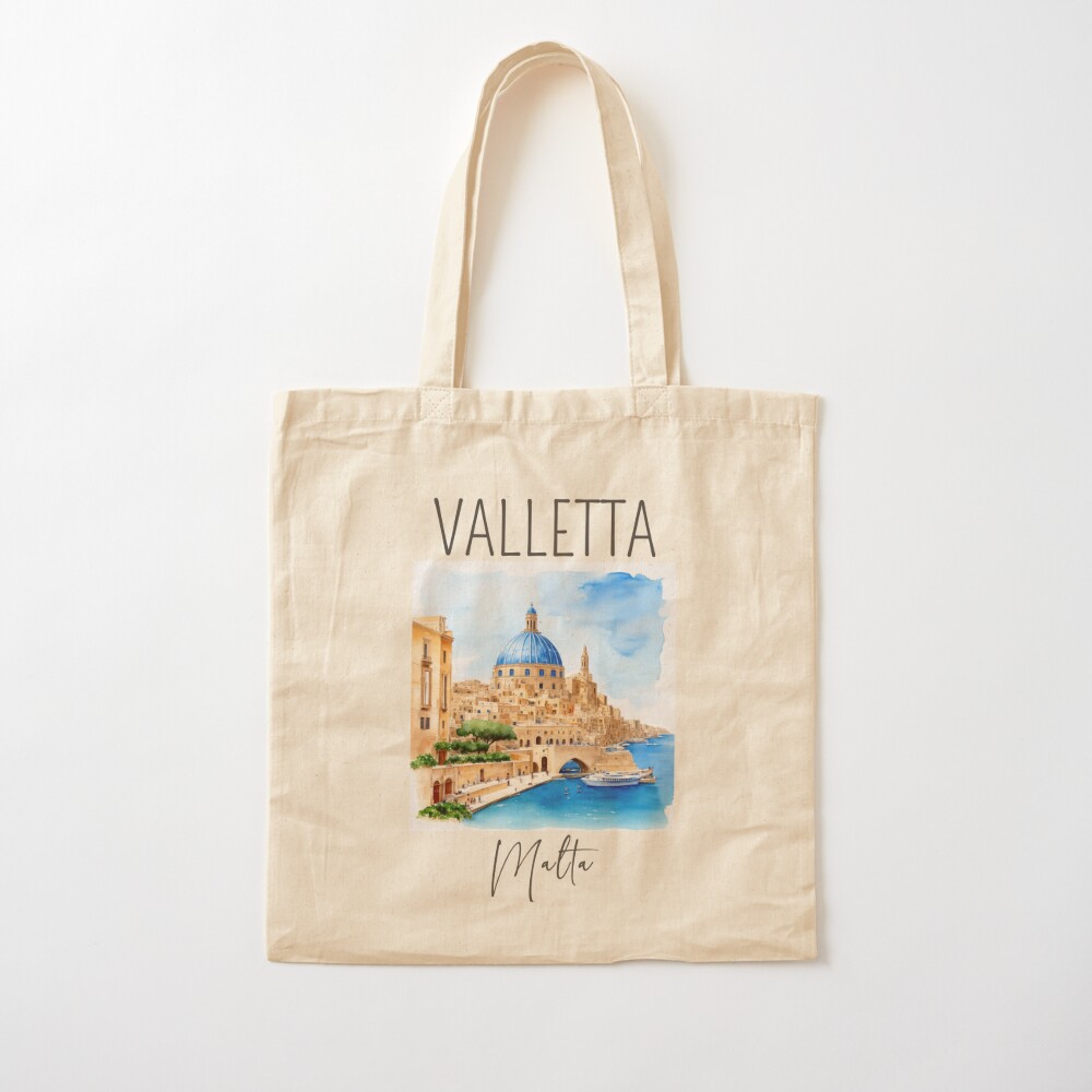 Watercolor Design of Valletta  - Women Bags Malta review and price