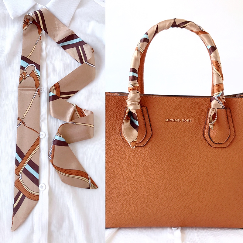 Woman Skinny Silk Scarf 90cm*4 - Women Bags Polene review and price