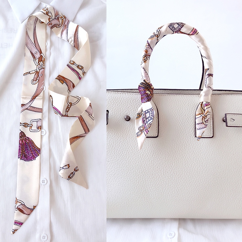 Woman Skinny Silk Scarf 90cm*4 - Women Bags Polene review and price
